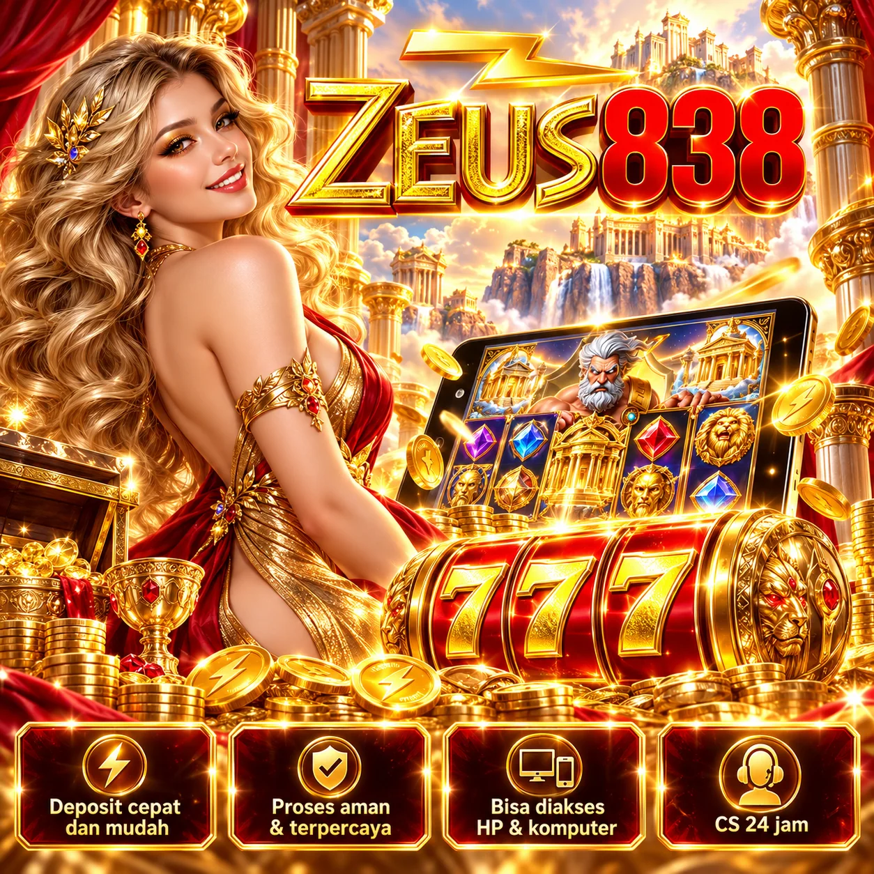 Banner ZEUS838 MAIN persegi untuk artikel beranda